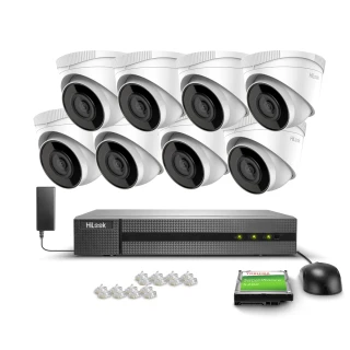 Zestaw do monitoringu 8x IPCAM-T2, Full HD, IR 30m, PoE, H.265+ Hilook Hikvision
